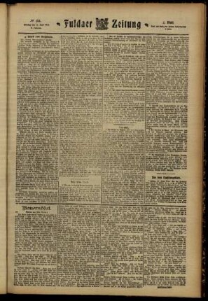 Zweite Ausgabe vom Montag, den 17. Juni 1912.