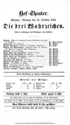 Die drei Wahrzeichen