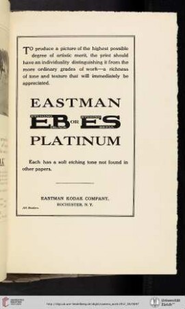 Eastman Kodak Company [Eastman Platinum Paper]