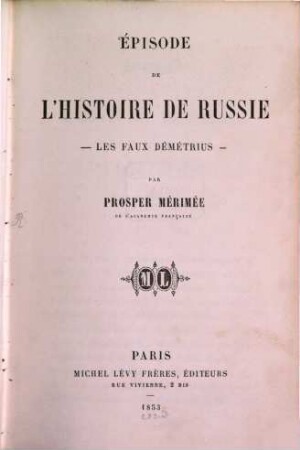 Épisode de l'histoire de Russie : les faux Démétrius