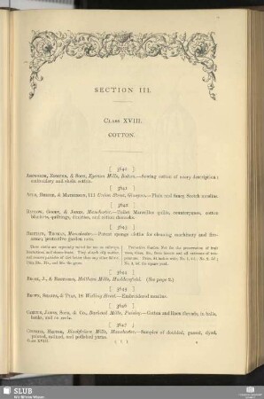 Class XVIII. Cotton