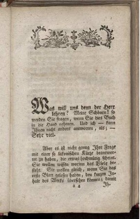 Was will uns denn der Herr lehren? [Einleitung]