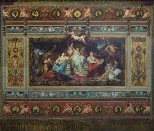 Entwurf für den Vorhang des zweiten Hoftheaters