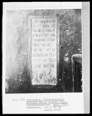 Epitaph für Maria Ursula Jäger