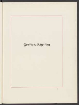 Fraktur-Schriften