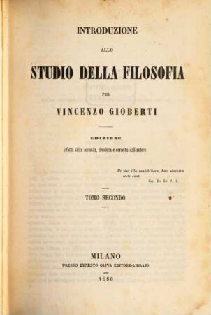 Introduzione allo studio della filosofia, 2