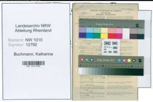 Entnazifizierung Katharina Buchmann , geb. 09.03.1912 (Studienassessorin)