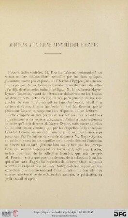 Additions a la faune nummulitique d'Egypte
