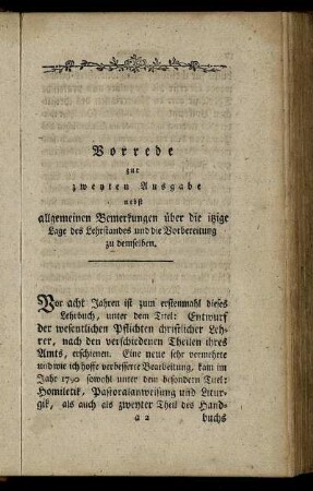 Vorrede zur zweyten Ausgabe ...