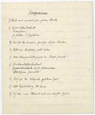 Promotionsrede im Winter 1905/06, 23 S., hs; Rede bei der Hindenburg-Feier der Stadt Schlettstadt am 02.10.1917, mit Programm, 7 S., ms