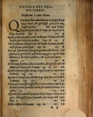 Discorsi di Nicolo Machiavegli Cittadino et Segretario Fiorentino, sopra la prima Deca di Tito Livio, a Zanobi Buondelmonti, et a Cosimo Rucellai