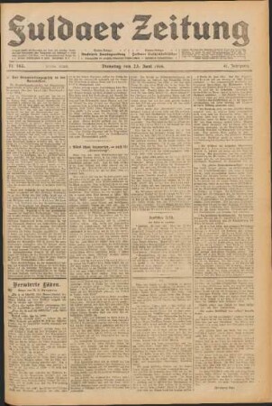 Ausgabe vom Dienstag, den 23. Juni 1914.