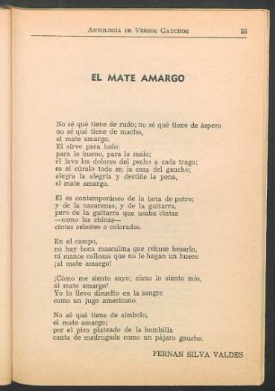 El mate amargo