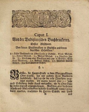 Annales typographici Lusatiae superioris oder Geschichte der Ober-Lausitzischen Buchdruckereyen : darinnen von denen An- und Einrichtungen... gehandelt wird