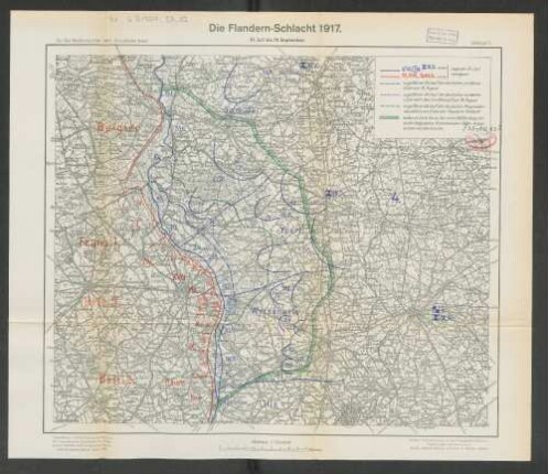 Beilage 5. Die Flandern-Schlacht 1917. 31. Juli bis 19. September.