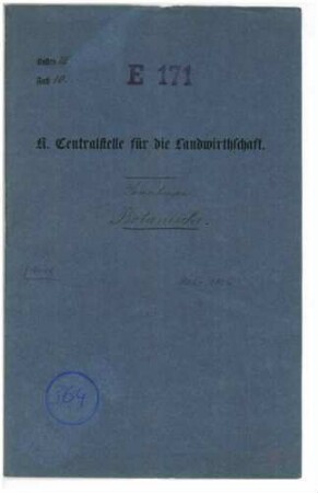 Erwerb der botanischen Privatsammlung des Prof. Dr. Fleischer