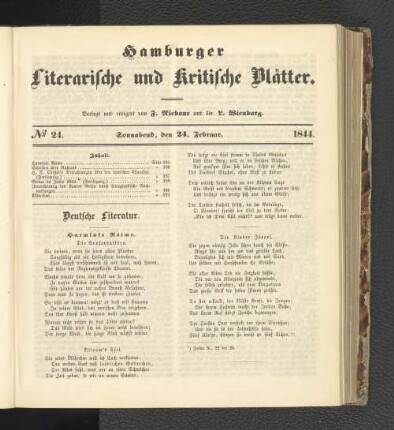 Nummer 24. Sonnabend, den 24. Februar