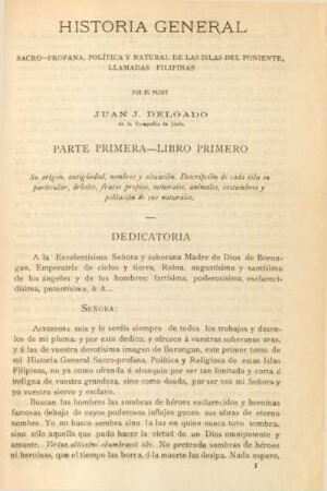 Parte primera - Libro primero. Su orígen, antigüedad, nombres y situación. ...