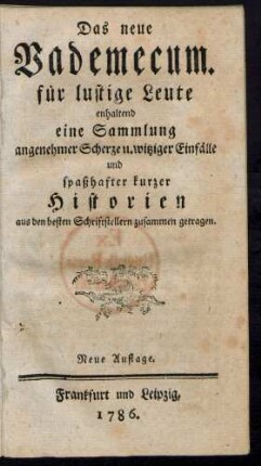 T. 1: Das neue Vademecum für lustige Leute