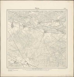 Meßtischblatt 1743 : Thören, 1899 : Thören. - Aufn. 1897. - 1:25000. - [Berlin]: Reichsamt für Landesaufnahme, 1899. - 1 Kt.