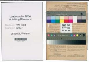 Entnazifizierung Wilhelm Jeschke , geb. 14.01.1900 (Fahrer)