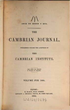 The cambrian journal. 1864