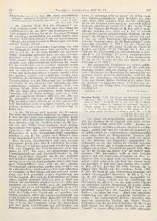 341-342 [Rezension] Windisch, Hans, Der zweite Korintherbrief