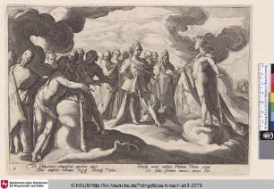 [Der Rat der Götter bittet Helios wieder den Sonnenwagen zu lenken; Jupiter and the Gods Asking Helios to Resume Control of the Chariot; Goden verzoeken de zonnegod om weer in zijn wagen te rijden]
