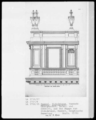 Kassel & Ständehaus & Fassade & Obergeschoß