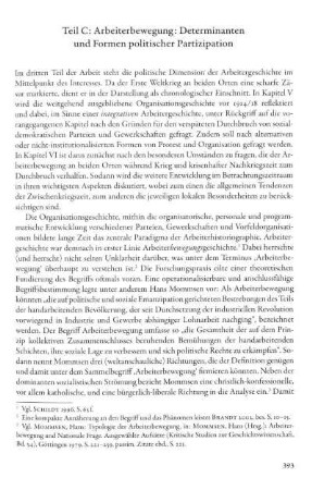 Teil C: Arbeiterbewegung: Determinanten und Formen politischer Partizipation