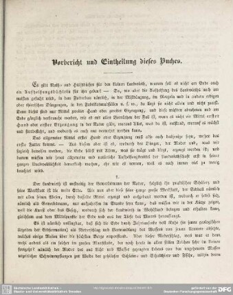 Vorbericht und Eintheilung dieses Buches