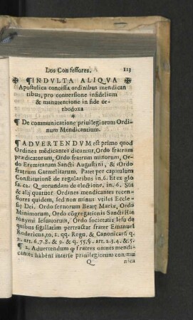 De communicatione privilegiorum ordinum mendicantium
