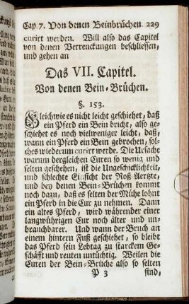 Das VII. Capitel. Von denen Bein-Brüchen.