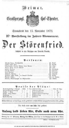Der Störenfried