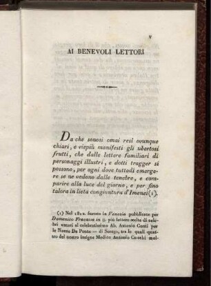 AI BENEVOLI LETTORI