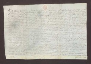 Johann Jakob Ubert und Sebastian Fontius, Bürger zu Dossenheim, verkaufen ihr Haus daselbst samt Zubehör um 660 Gulden an die kurpfälzische Geistliche Administration.