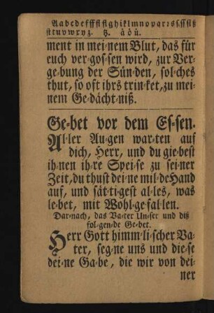 Ge-bet vor dem Es-sen