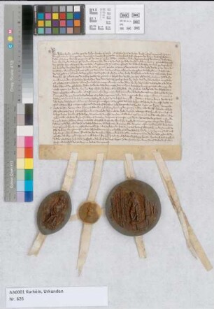 Erzbischof Wilhelm, Herzog Wenzel von Brabant und die Städte Köln und Aachen erneuern und befestigen ihr bestehendes Schutz- und Freundschaftsbündnis.