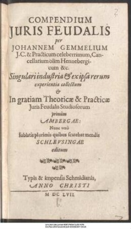 Compendium Iuris Feudalis