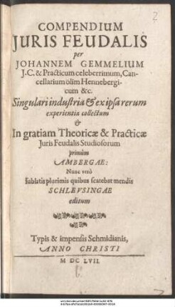 Compendium Iuris Feudalis