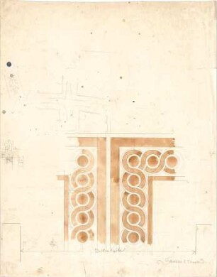 Klenze, Leo von; München; Alte Pinakothek - Decke (Detail)