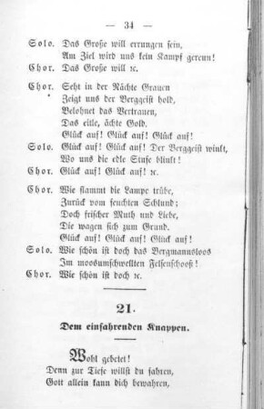 21. Wohl gebetet!