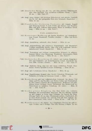 Ton- Arbeiten (Nr. 151-173a)