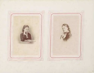links: Pauline von Waldeck (?) rechts: Sophie von Waldeck (?)