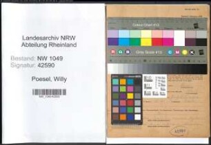 Entnazifizierung Willy Poesel , geb. 23.05.1900 (Arbeiter)