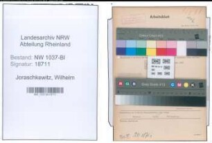 Entnazifizierung Wilhelm Joraschkewitz , geb. 11.07.1902 (Hausmeister)
