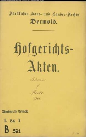 Büscher, Jakob Bernd in Lage gegen Strate in Lage