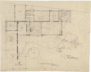 Gsaenger, Gustav; München - Hartmannshofen, Fasanengarten; Landhaus A. Reich - Grundriss