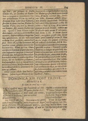 Dominica XIII. Post Trinit.