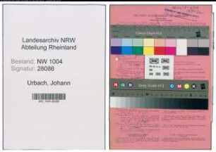 Entnazifizierung Johann Urbach , geb. 01.01.1889 (Arbeiter)